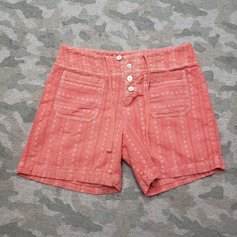 Sundance Shorts Womens XS Pink Pockets Button Fly